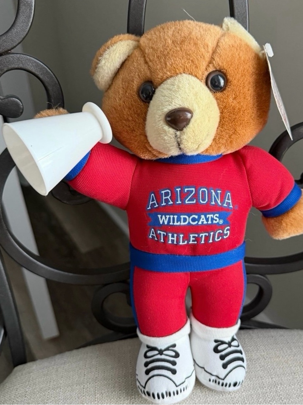 Arizona Wildcats Red Plush Cheer Bear - Kids Toy